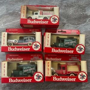 Vintage 1979 Lot of 5 Budweiser Anheuser Busch Days Gone Lledo Hartoys USA